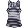 Navy - Front - Trespass Womens-Ladies Kelly Stripe Vest Top