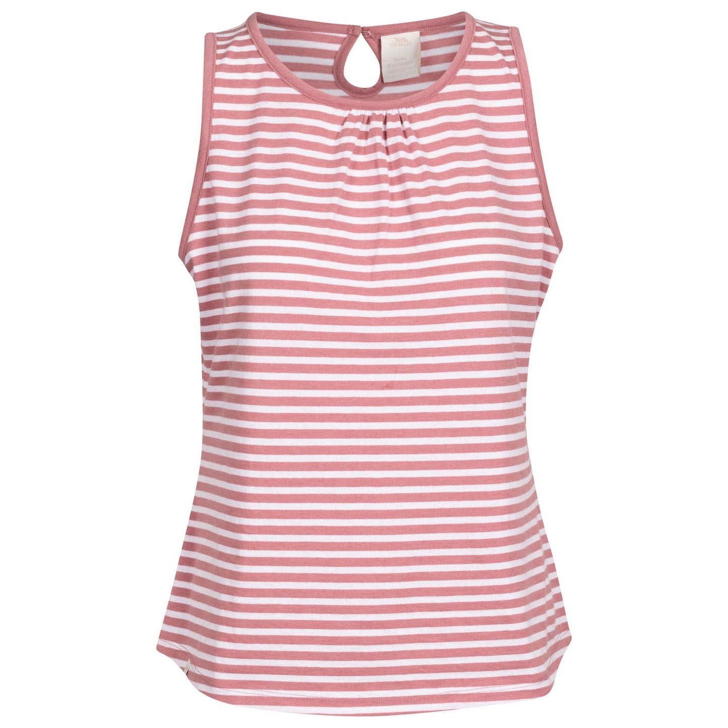Light Mulberry - Front - Trespass Womens-Ladies Kelly Stripe Vest Top