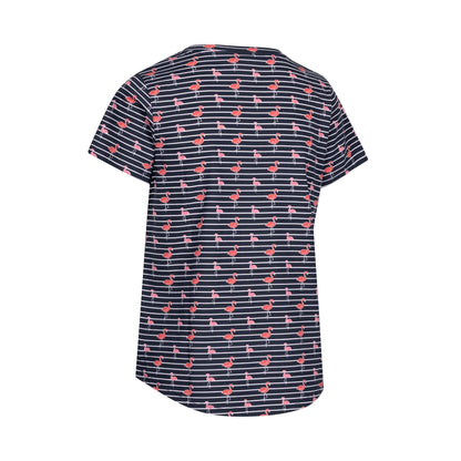 Navy - Back - Trespass Womens-Ladies Cara Flamingo Casual Top