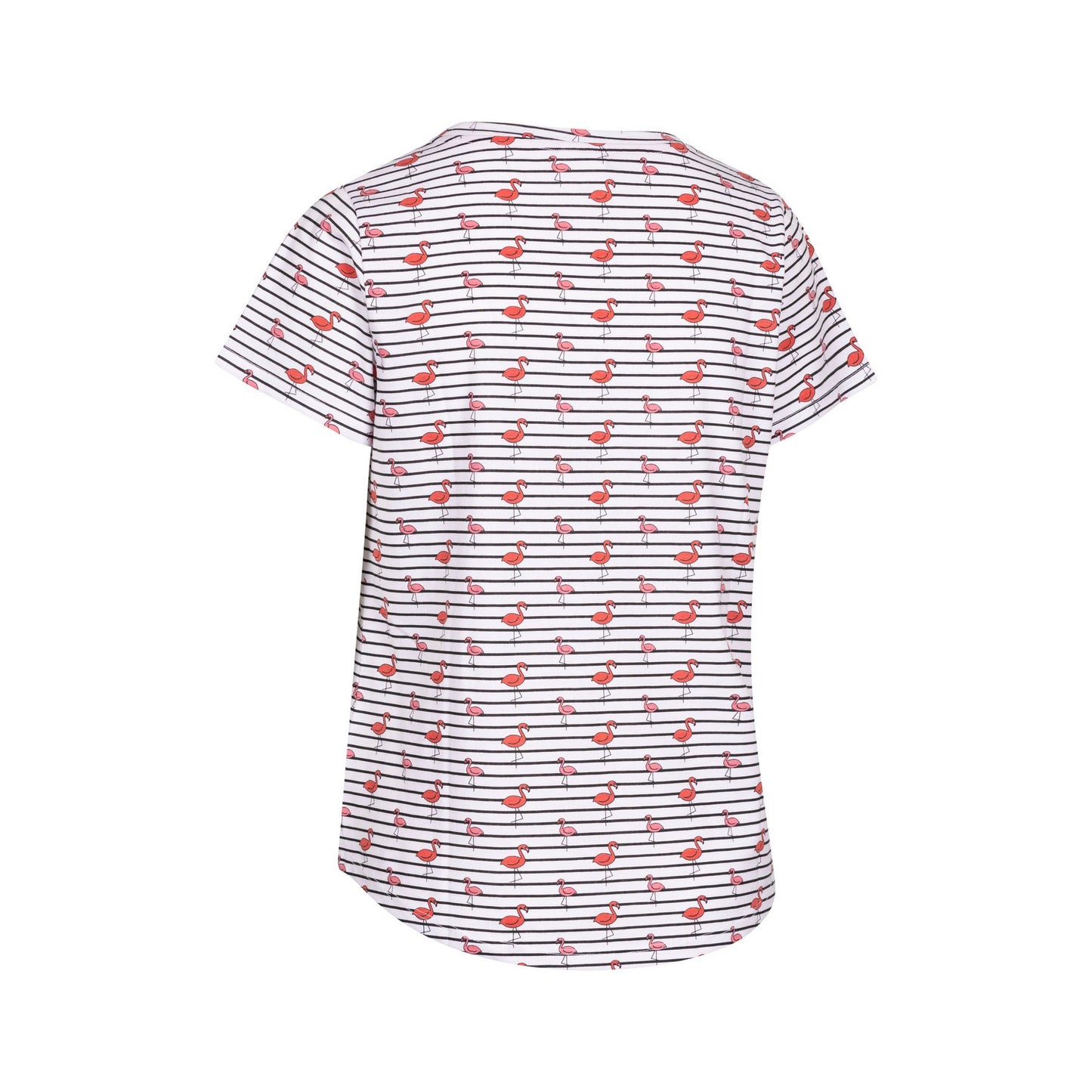 White - Back - Trespass Womens-Ladies Cara Flamingo Casual Top