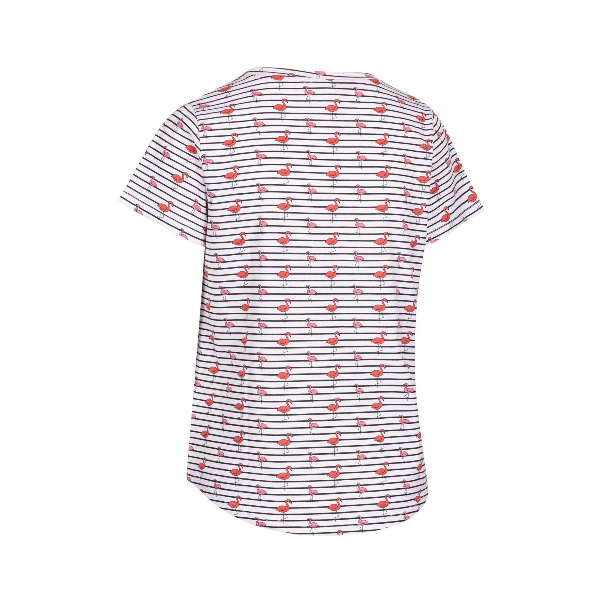 White - Back - Trespass Womens-Ladies Cara Flamingo Casual Top