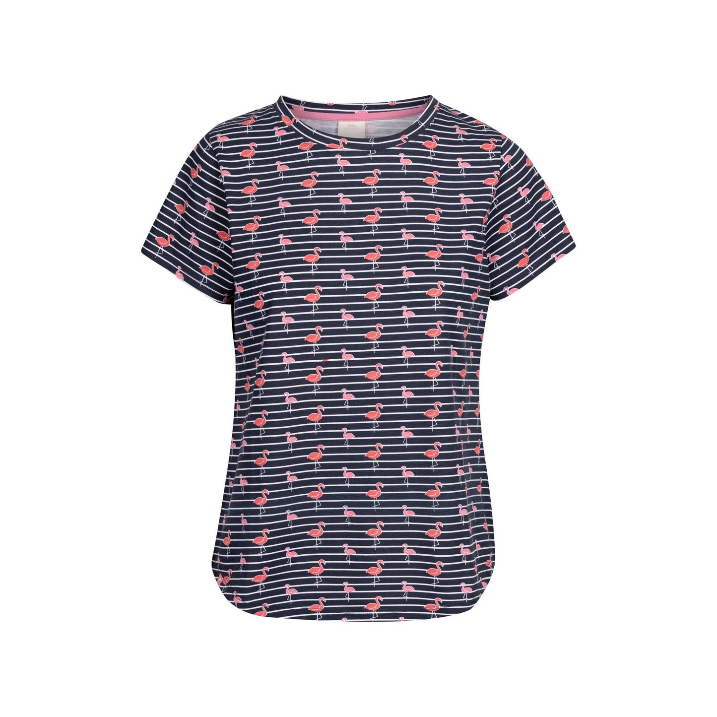 Navy - Front - Trespass Womens-Ladies Cara Flamingo Casual Top