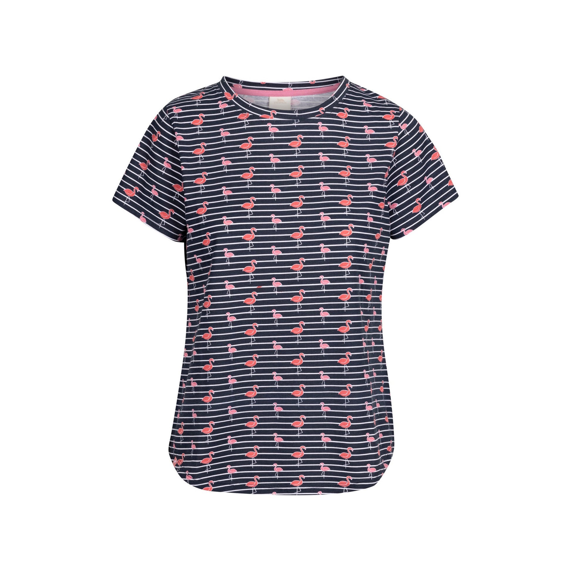Navy - Front - Trespass Womens-Ladies Cara Flamingo Casual Top