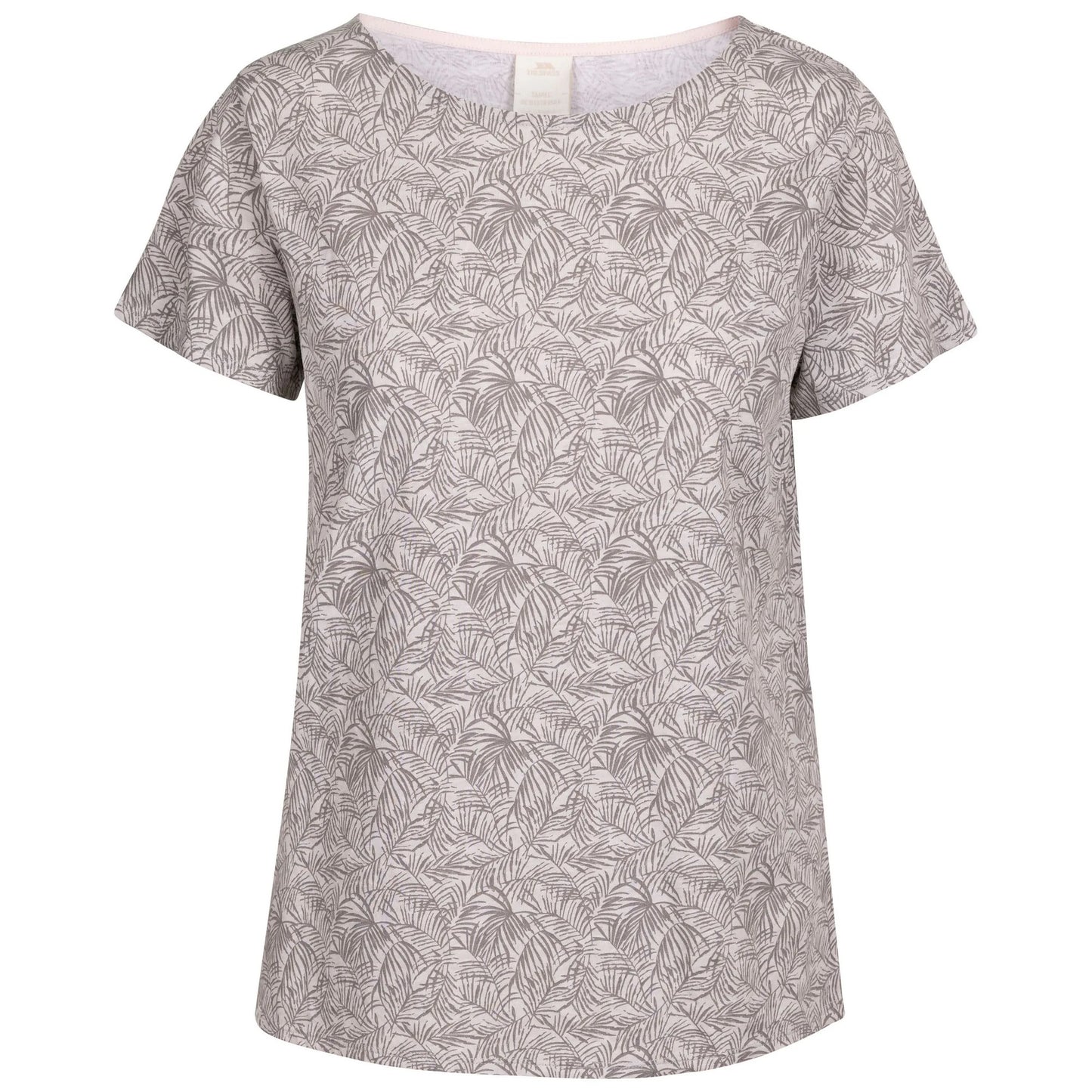 Grey Marl - Front - Trespass Womens-Ladies Simona Palm Leaf Top