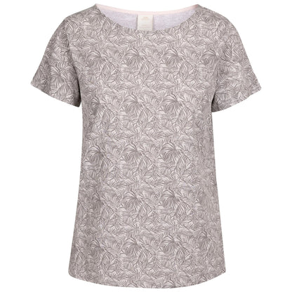 Grey Marl - Front - Trespass Womens-Ladies Simona Palm Leaf Top
