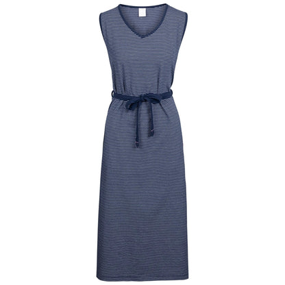 Navy - Front - Trespass Womens-Ladies Loretta Striped Casual Dress