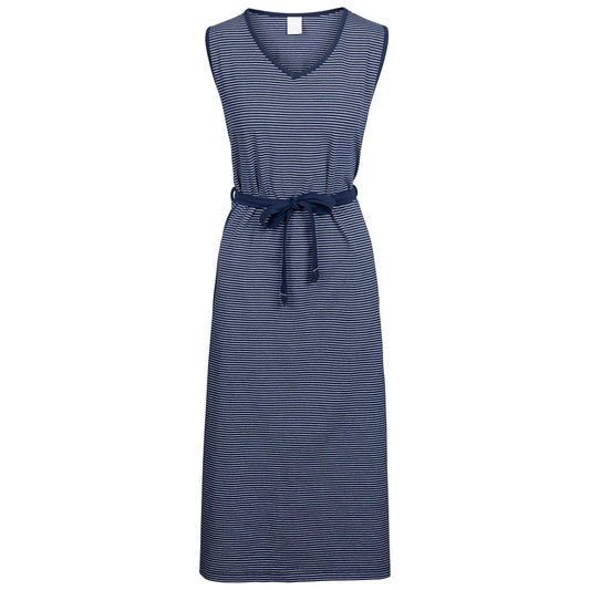 Navy - Front - Trespass Womens-Ladies Loretta Striped Casual Dress
