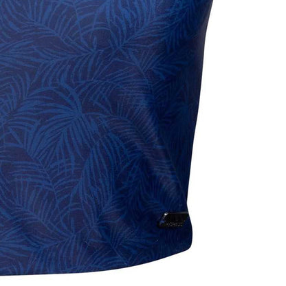 Blue - Side - Trespass Womens-Ladies Harlow Palm Leaf Swim Top