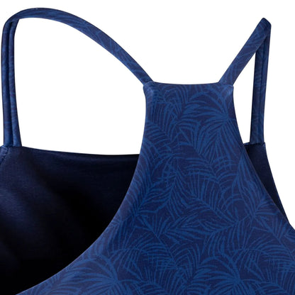 Blue - Lifestyle - Trespass Womens-Ladies Harlow Palm Leaf Swim Top