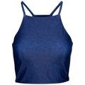 Blue - Front - Trespass Womens-Ladies Harlow Palm Leaf Swim Top