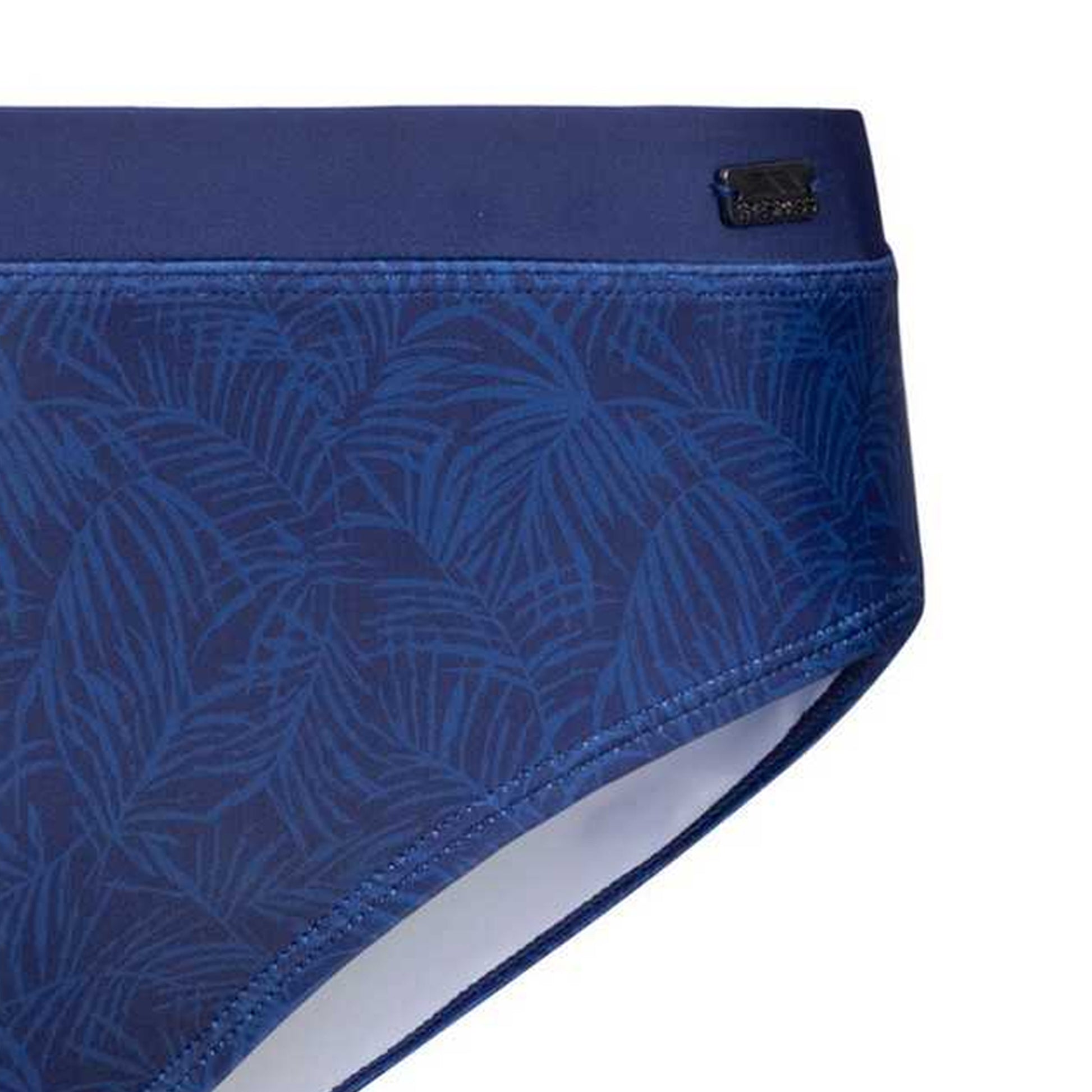 Navy - Side - Trespass Womens-Ladies Tina Palm Leaf Bikini Bottoms