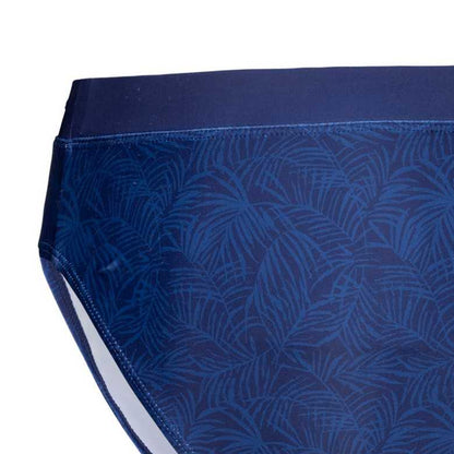 Navy - Pack Shot - Trespass Womens-Ladies Tina Palm Leaf Bikini Bottoms