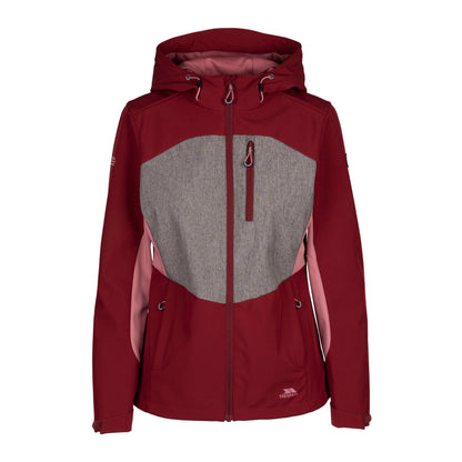 Dark Cherry - Front - Trespass Womens-Ladies Eckwood Soft Shell Jacket