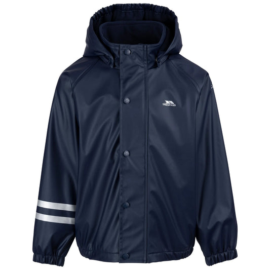 Navy - Front - Trespass Childrens-Kids Daire TP50 Waterproof Jacket