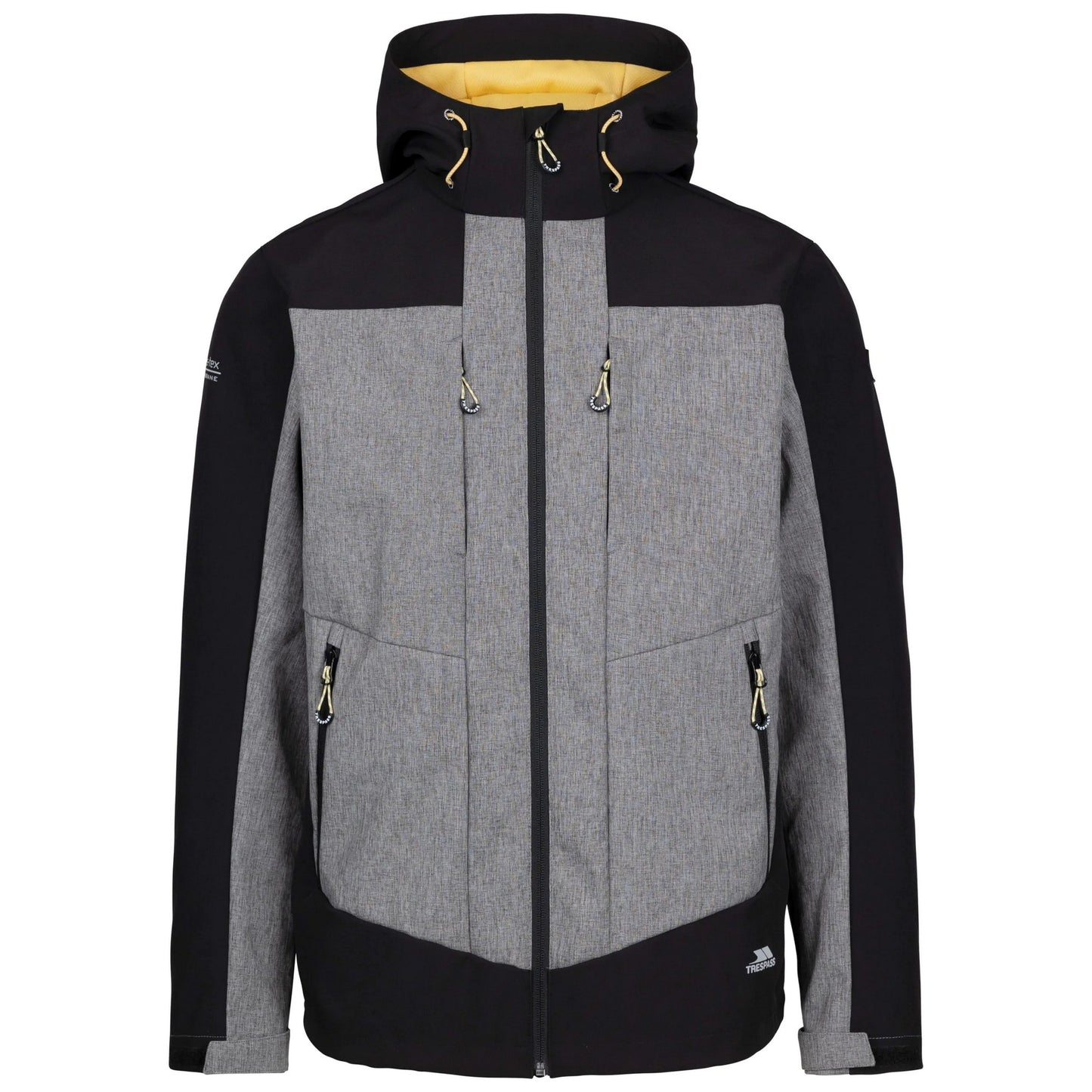 Black - Front - Trespass Mens Tamston TP75 Soft Shell Jacket