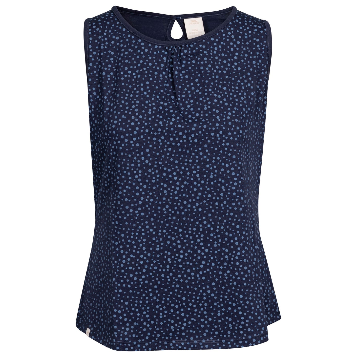 Navy - Front - Trespass Womens-Ladies Kelly Spotted Vest Top