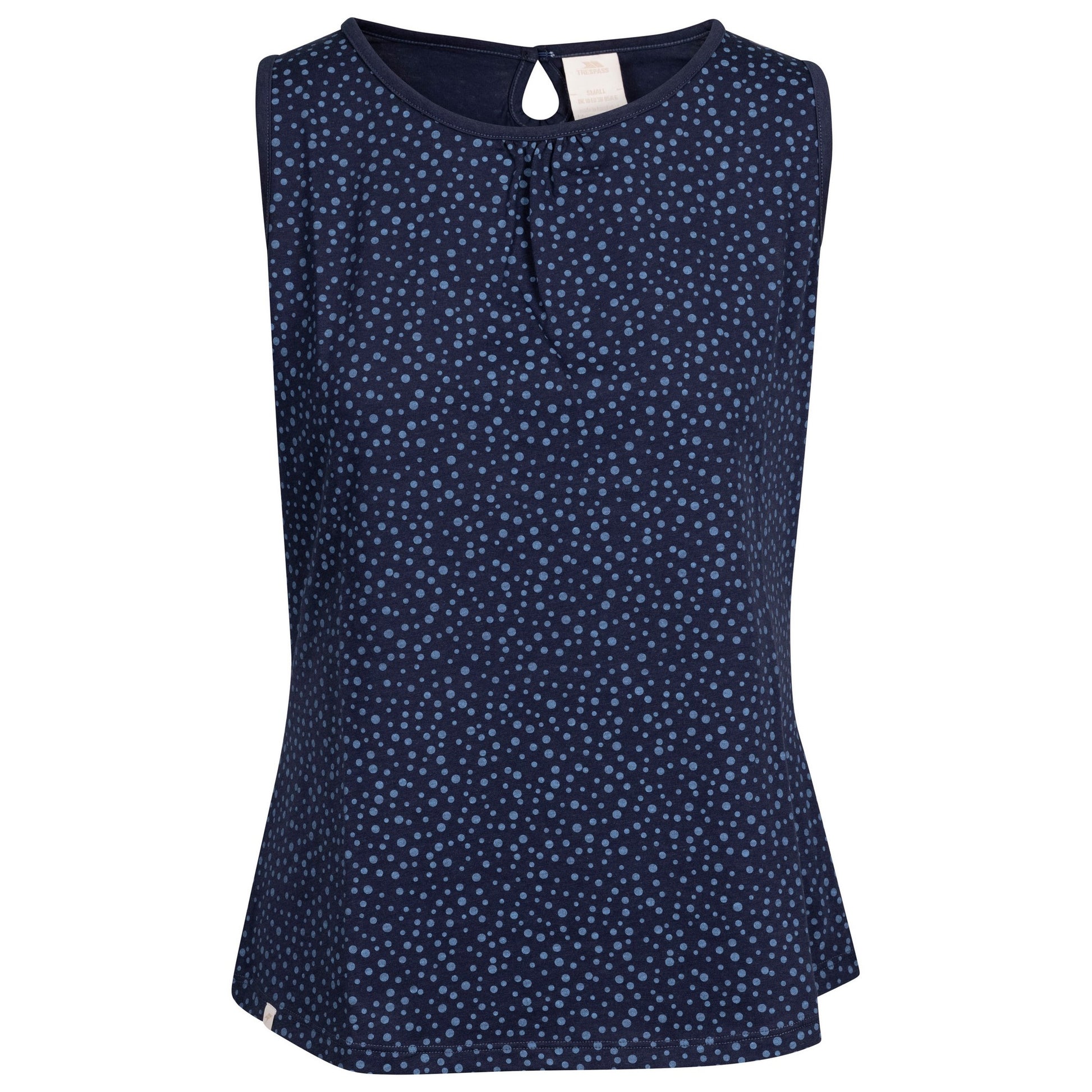 Navy - Front - Trespass Womens-Ladies Kelly Spotted Vest Top