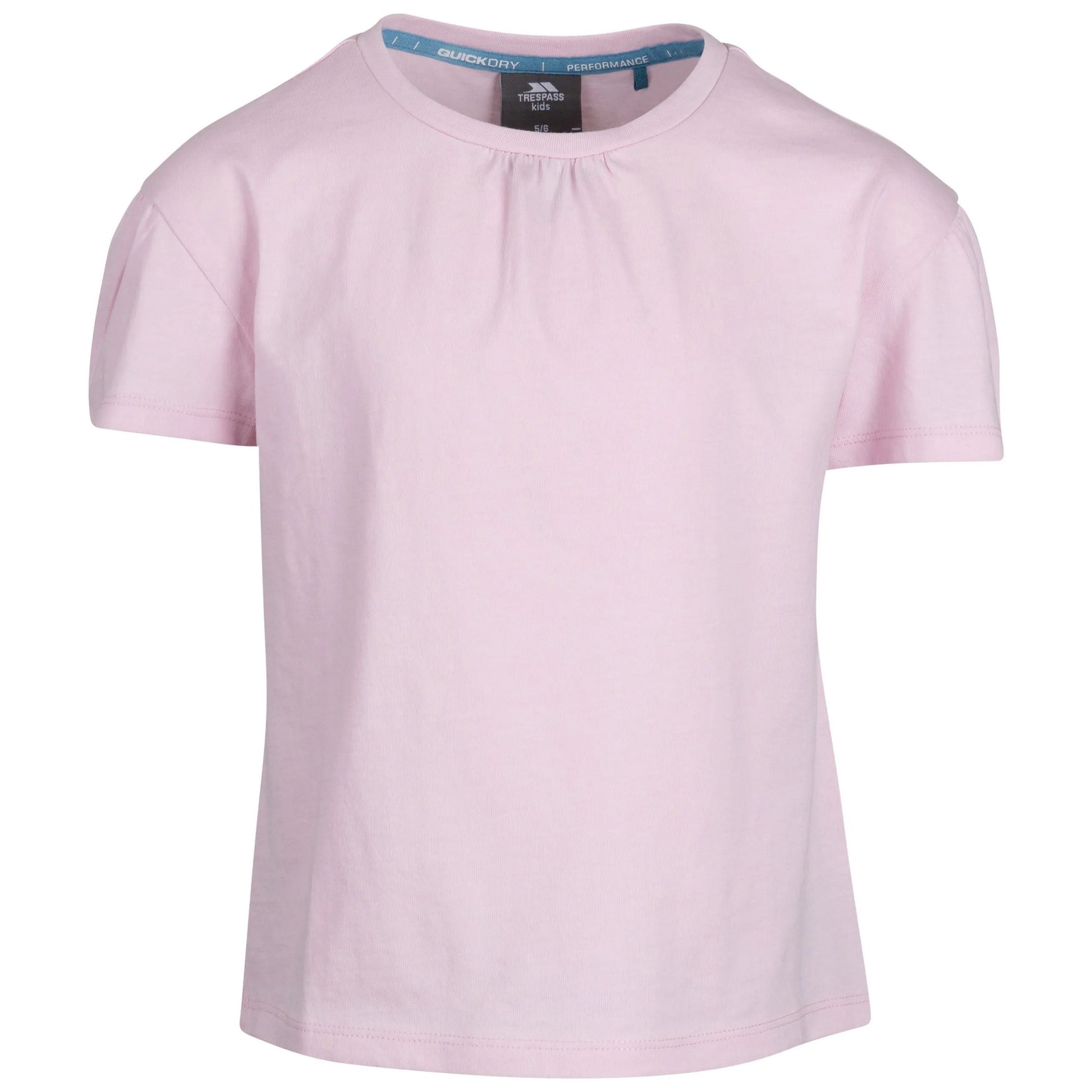 Pale Pink - Front - Trespass Girls Mellow T-Shirt