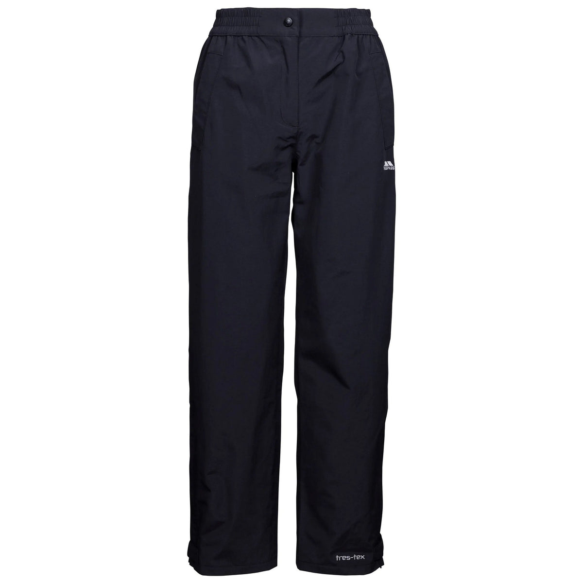 Black - Front - Trespass Womens-Ladies Tilbury TP75 Waterproof Trousers