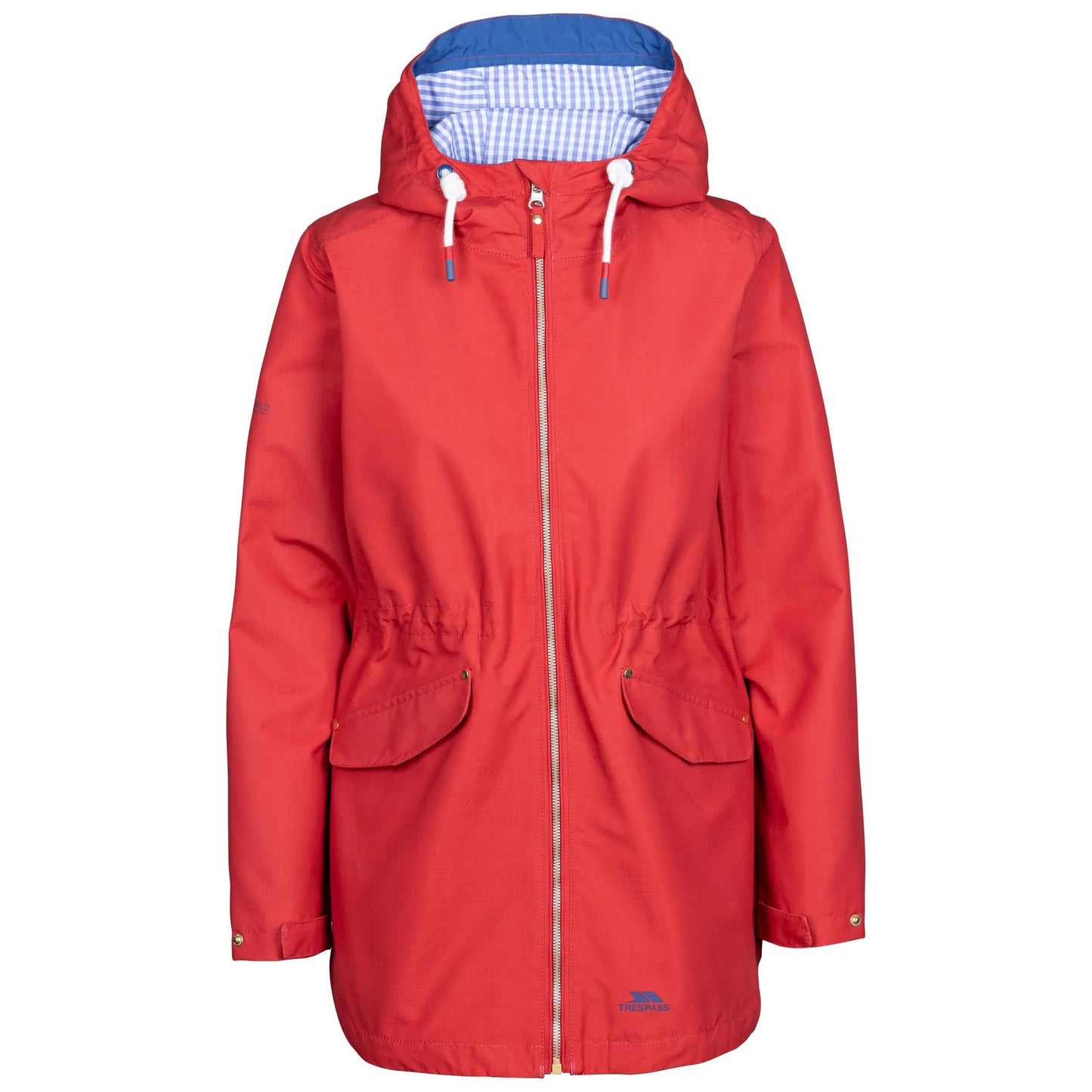 Red - Front - Trespass Womens-Ladies Finch TP50 Waterproof Jacket