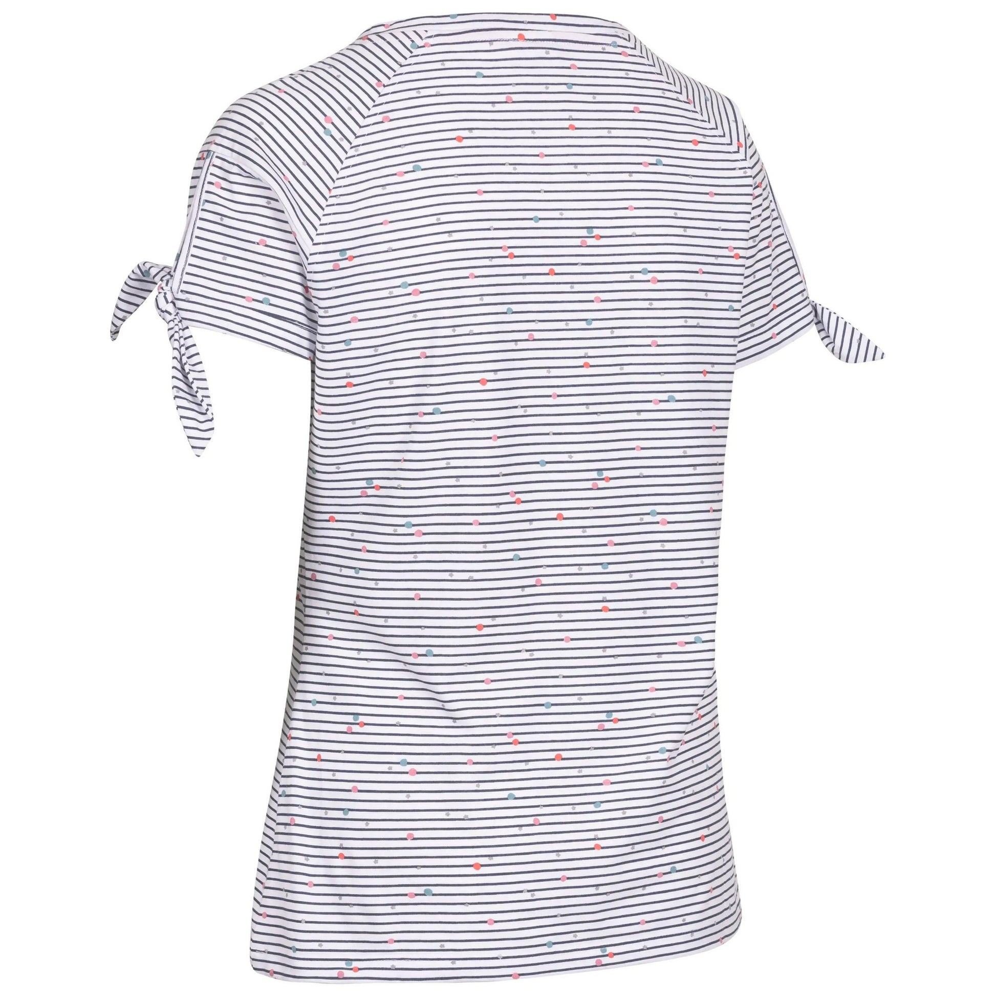 Navy - Back - Trespass Womens-Ladies Fernie Striped V Neck Top