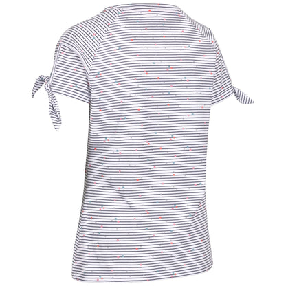 Navy - Back - Trespass Womens-Ladies Fernie Striped V Neck Top