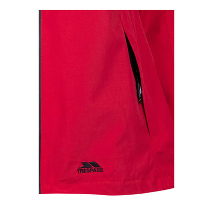 Red - Side - Trespass Womens-Ladies Tilbury TP75 Waterproof Jacket