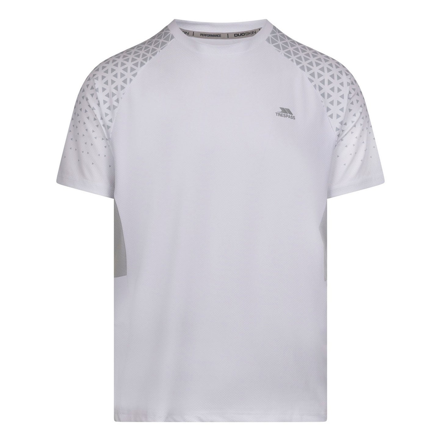 White - Front - Trespass Mens Smith Worth TP75 Active Top