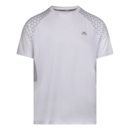 White - Front - Trespass Mens Smith Worth TP75 Active Top