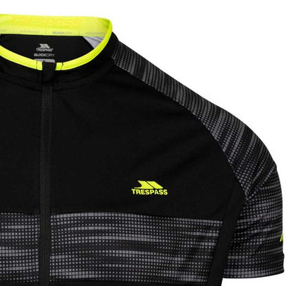 Black - Side - Trespass Mens Hazzel TP75 Active Cycling Jacket