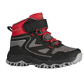 Black-Red - Front - Trespass Childrens-Kids Adair Walking Boots