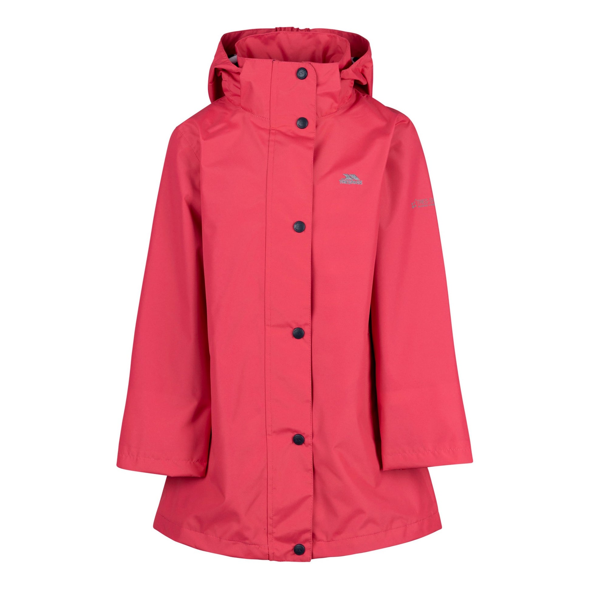 Strawberry - Front - Trespass Girls Sentimental Waterproof Jacket