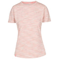 Blush Pink-White - Front - Trespass Womens-Ladies Hokku Striped T-Shirt
