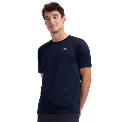 Navy - Pack Shot - Trespass Mens Landford Active Top