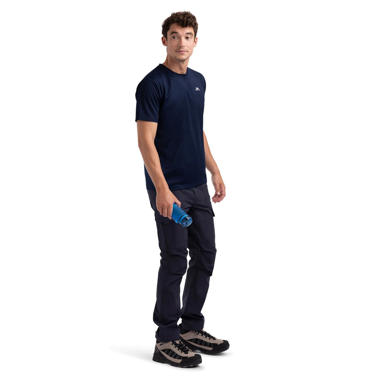 Navy - Close up - Trespass Mens Landford Active Top