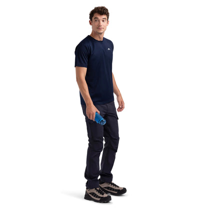 Navy - Close up - Trespass Mens Landford Active Top