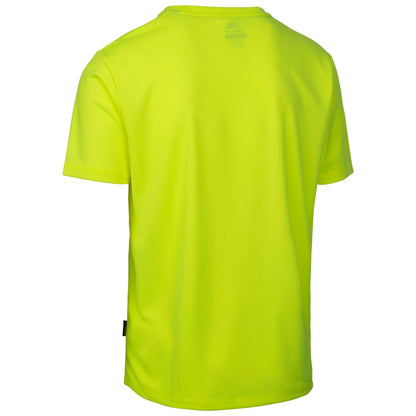 Hi Vis Yellow - Back - Trespass Mens Landford Active Top