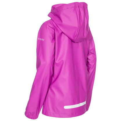 Purple Orchid - Back - Trespass Girls Alessia Waterproof Jacket