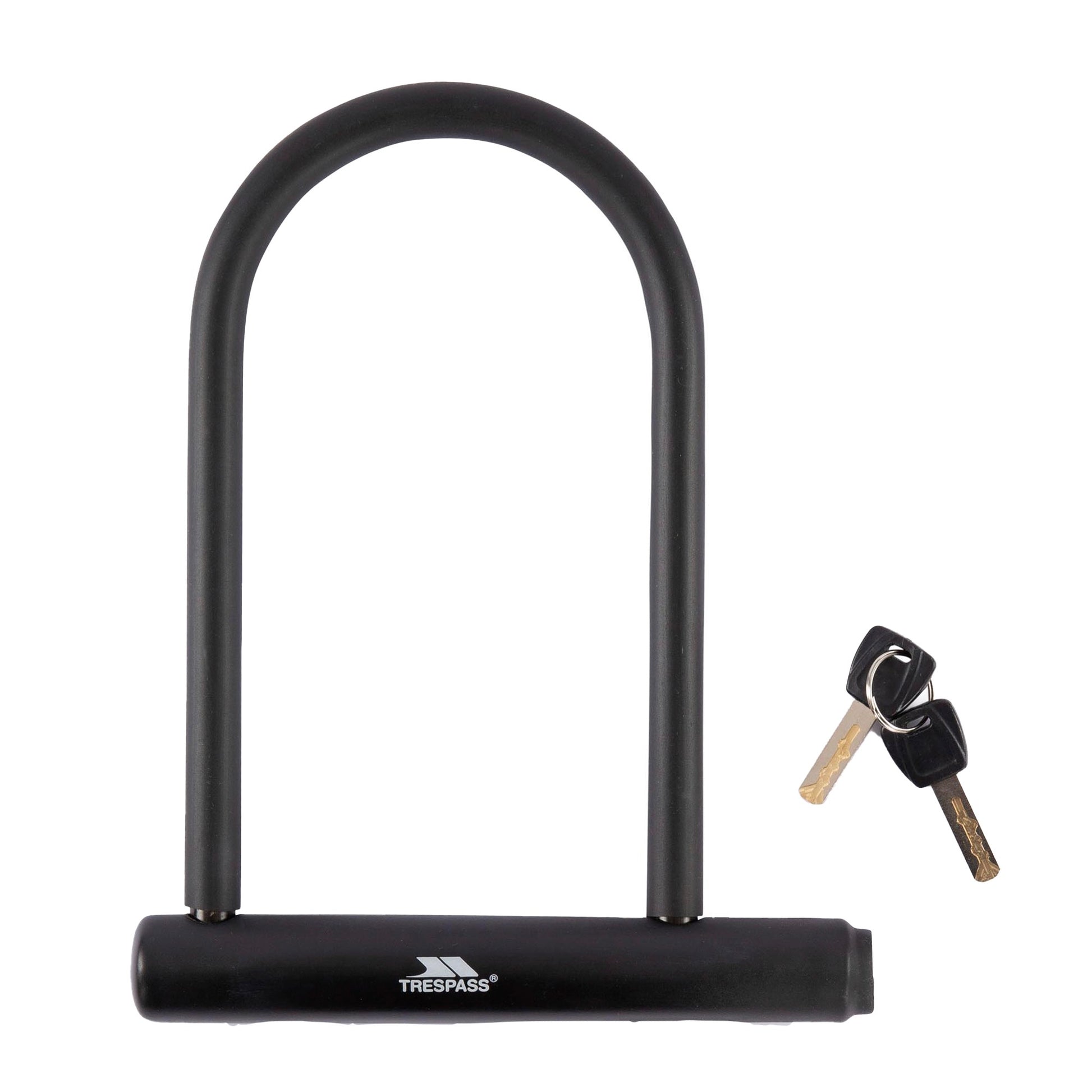 Black - Front - Trespass Locke Bike D-Lock