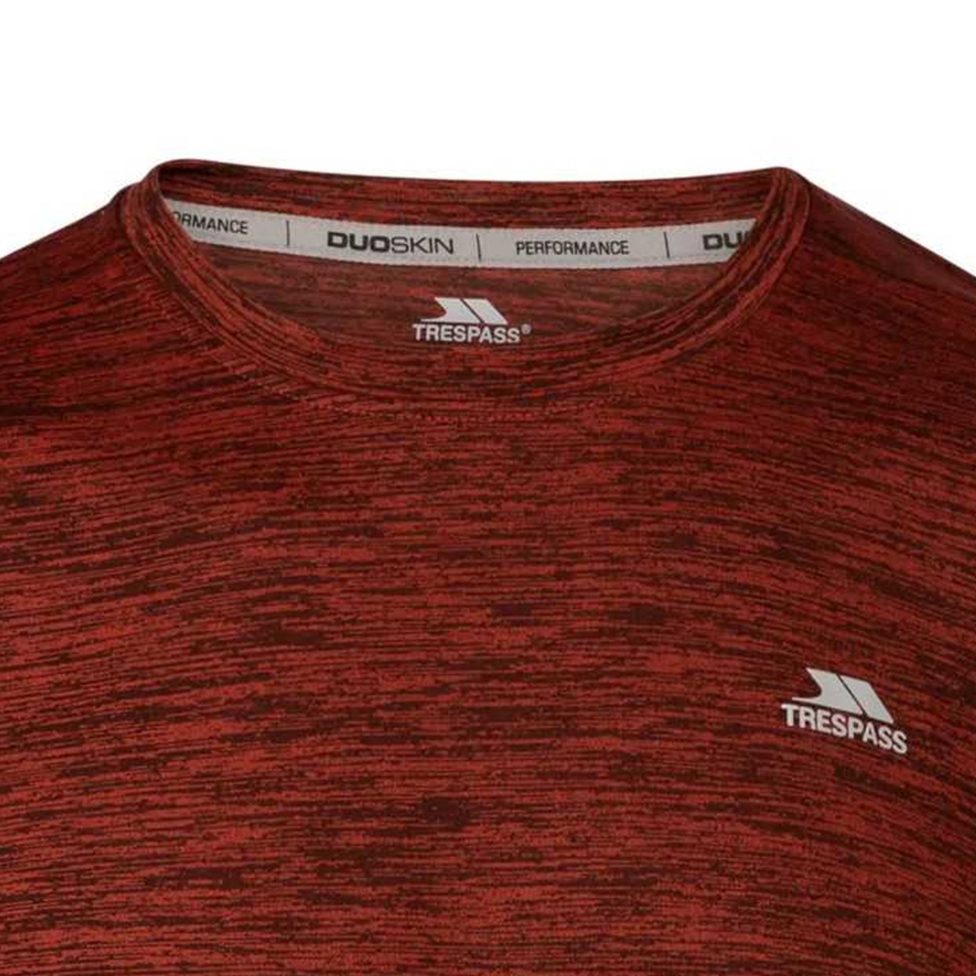 Burnt Orange Marl - Side - Trespass Mens Kearsley Active Top