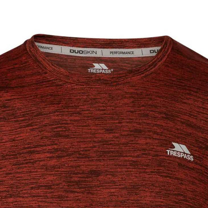 Burnt Orange Marl - Side - Trespass Mens Kearsley Active Top