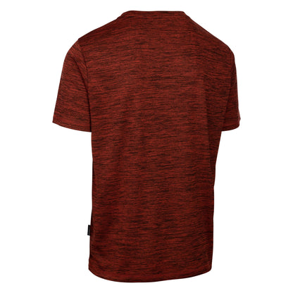 Burnt Orange Marl - Back - Trespass Mens Kearsley Active Top