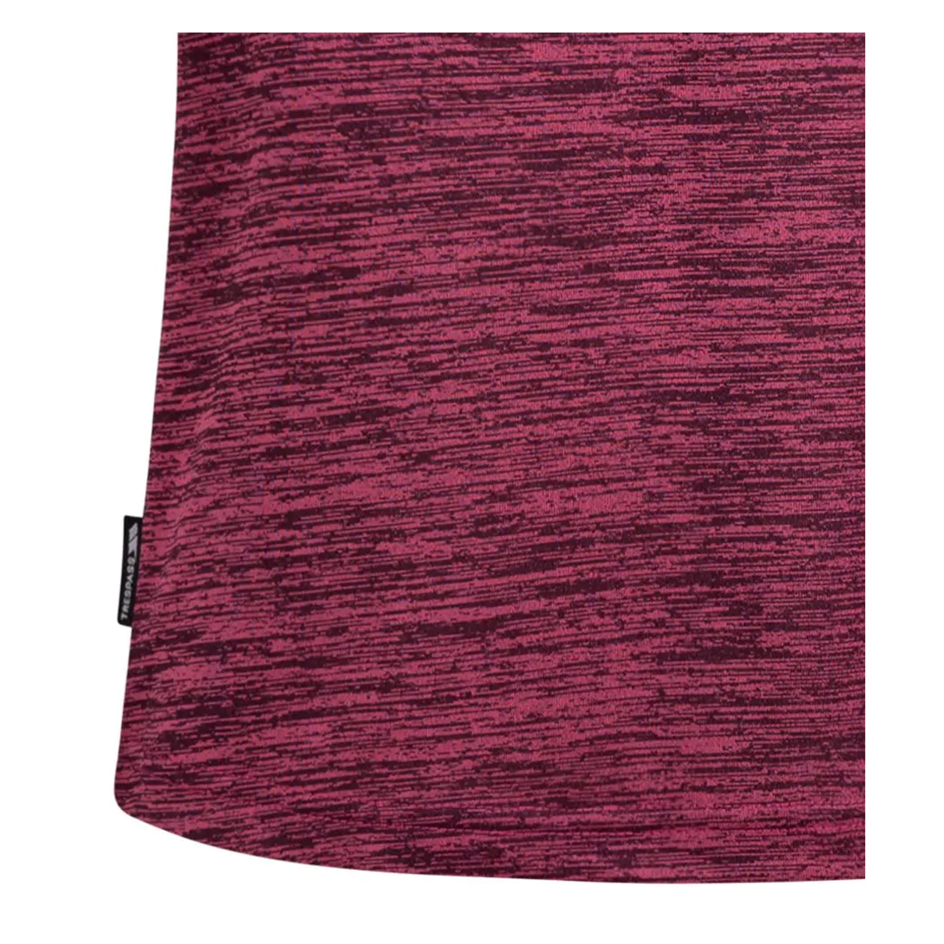 Cassis Marl - Side - Trespass Womens-Ladies Selinne Duo Skin Active Top