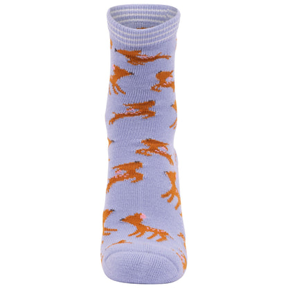 Cool Blue - Back - Trespass Childrens-Kids Wildlife Deer Socks