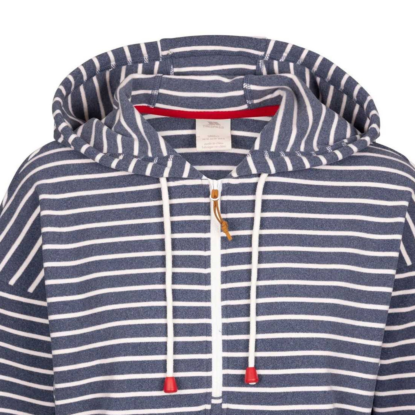 Navy - Side - Trespass Womens-Ladies Softly Hoodie