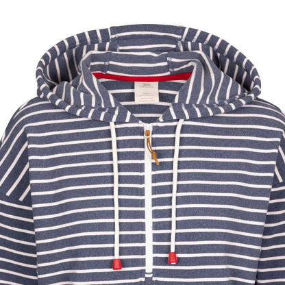 Navy - Side - Trespass Womens-Ladies Softly Hoodie