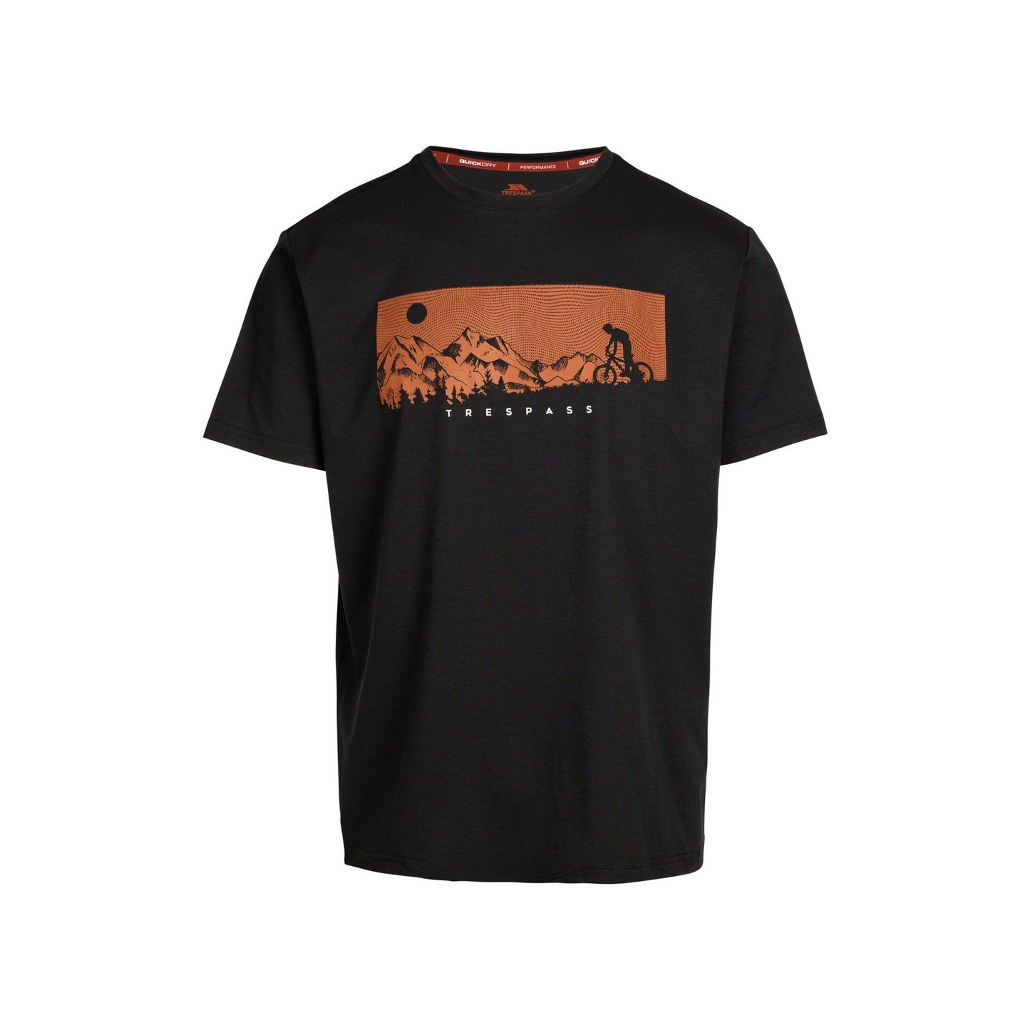 Black - Front - Trespass Mens Nellow Biker T-Shirt