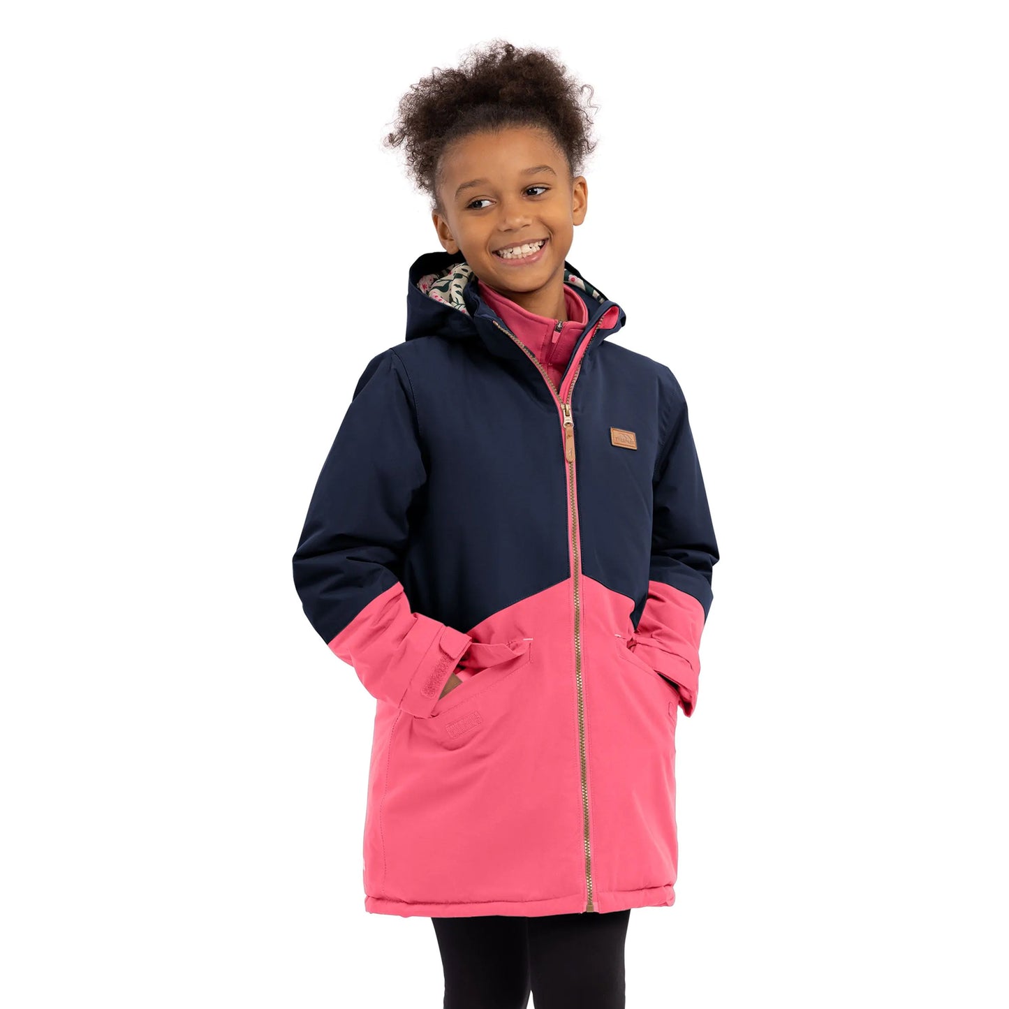Strawberry - Side - Trespass Childrens-Kids Oleta Waterproof Raincoat
