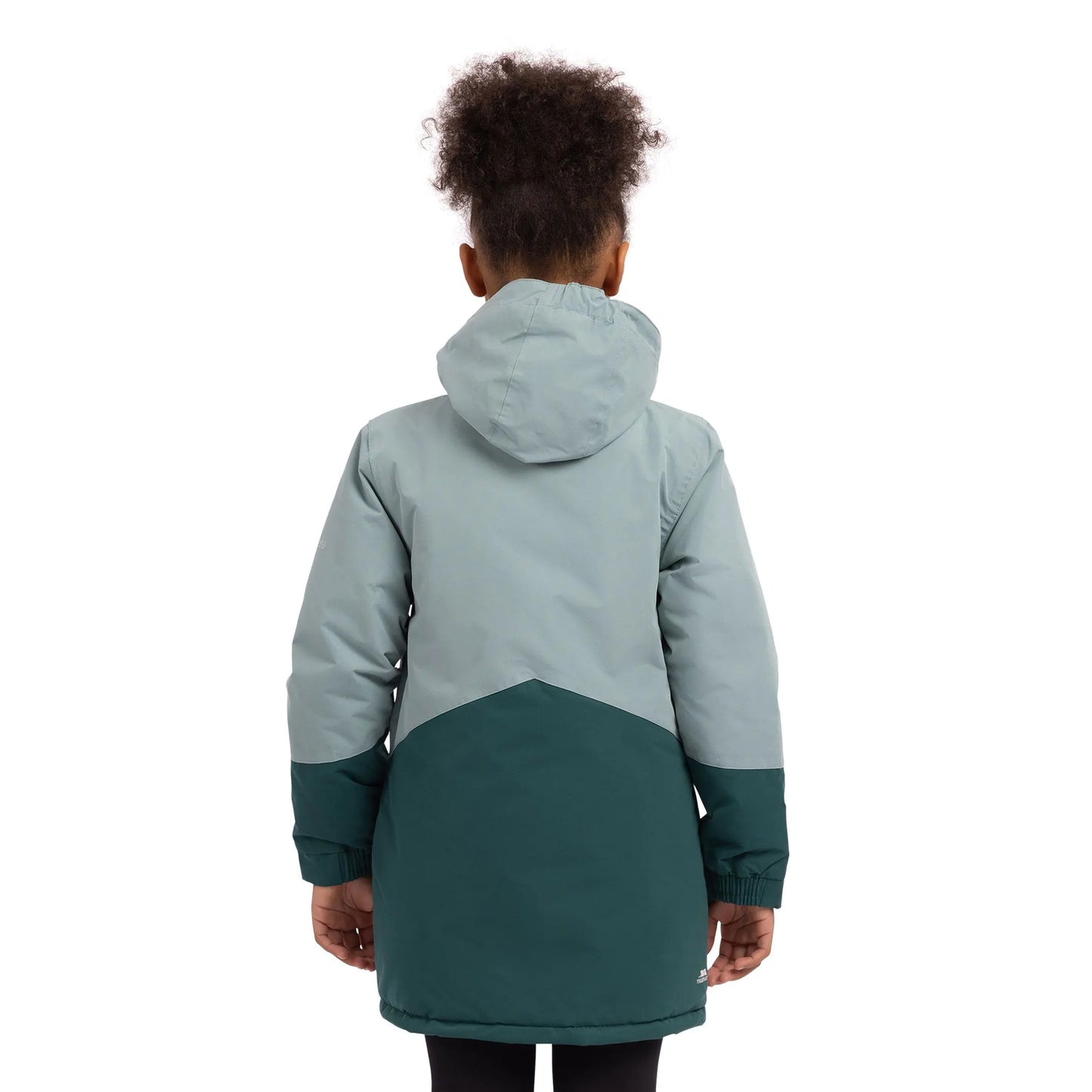 Teal Mist - Lifestyle - Trespass Childrens-Kids Oleta Waterproof Raincoat