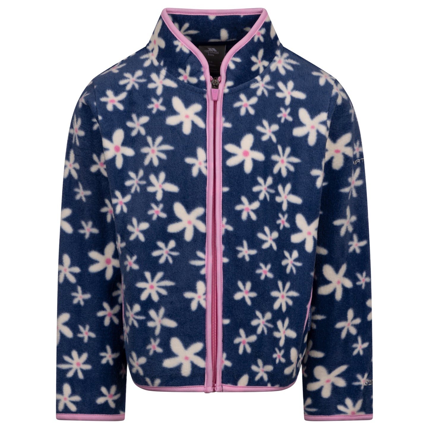 Blue Tone - Front - Trespass Girls Sibyilla Fleece Jacket